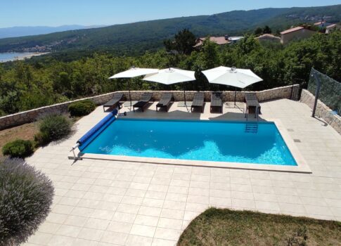 KRK SZIGET - Luxus villa panorámás kilátással a tengerre