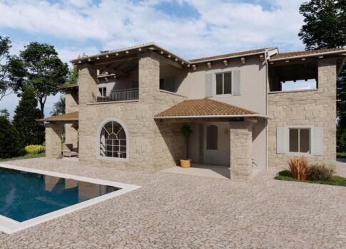 ISZTRIA, KANFANAR - ÚJ ÉPÍTÉSŰ bennszülött isztriai ház