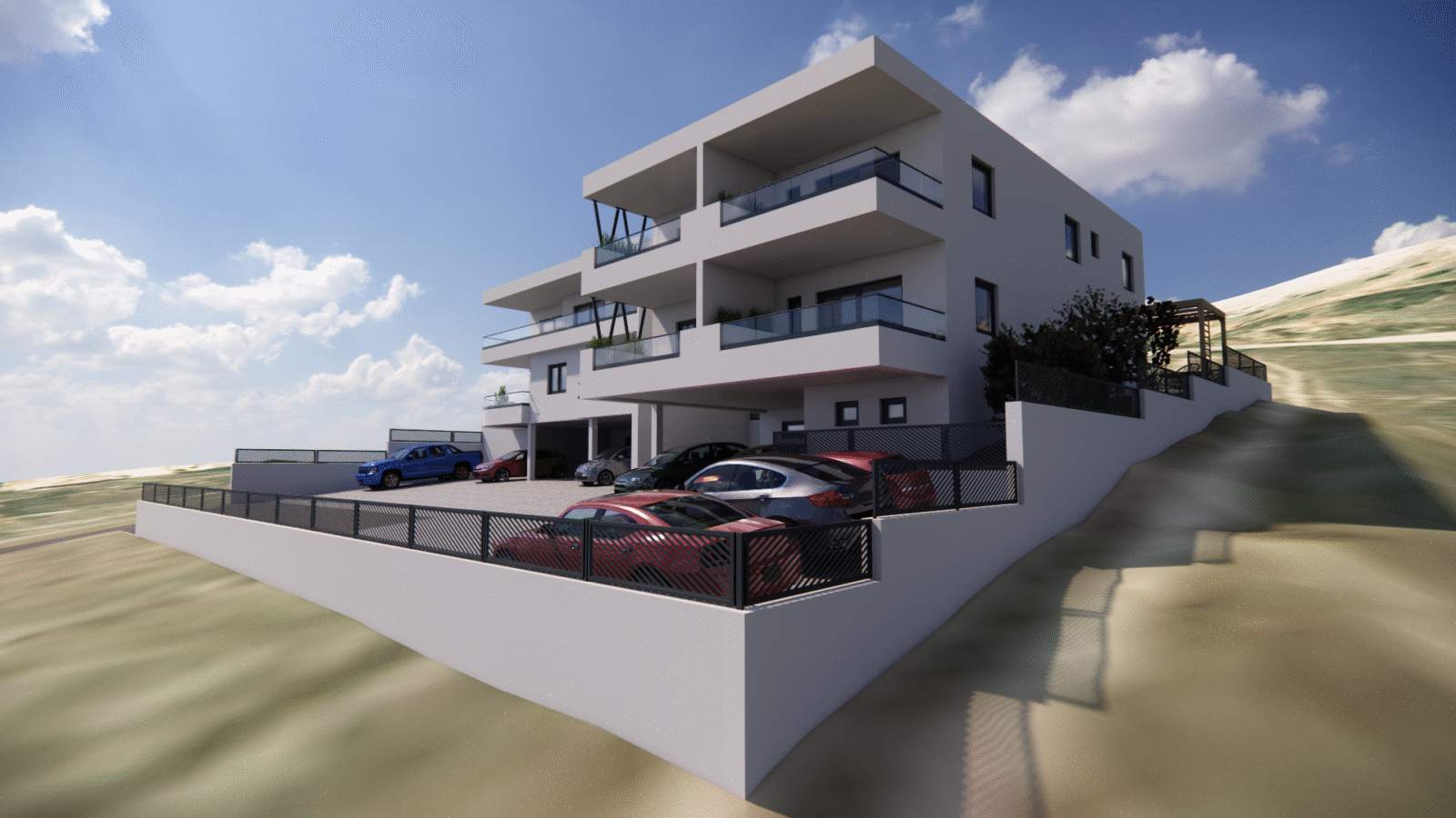 PAG SZIGETE, PAG VÁROSA - Apartman látványos kilátással!