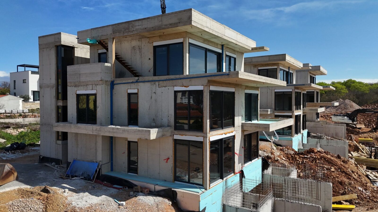 KRK SZIGET, NJIVICE - Exkluzív új épület, apartman az 1. emeleten!