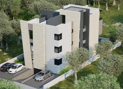 ZADAR, SUKOŠAN - Kiváló minőségű új épület 150 méterre a strandtól, tengerre néző kilátással! S4