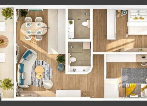 RIJEKA, KANTRIDA - luxus minőségű új épület 2R+LR S10