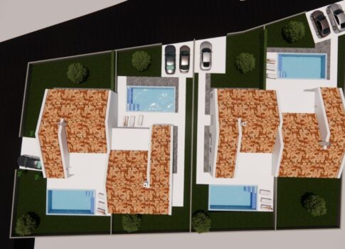 ISZTRIA, KAŠTELIR - Építés alatt álló ikerház