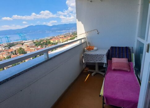 RIJEKA, BELVEDER - gyönyörű apartman tengerre néző kilátással
