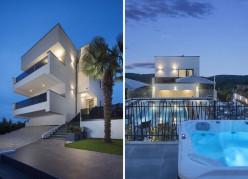 ISZTRIA, VRSAR (környéke) - Luxus villa teniszpályával, medencével és kilátással a tengerre