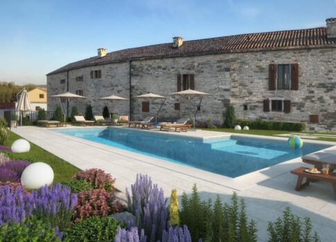 ISZTRIA, GROŽNJAN - Gyönyörű ingatlan 5 lakóegységgel