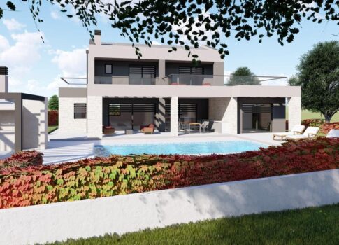 ISZTRIA, ST. LOVREČ - Villa magas befejezetlen állapotban, remek helyen!