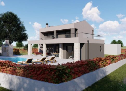 ISZTRIA, ST. LOVREČ - Villa magas befejezetlen állapotban, remek helyen!