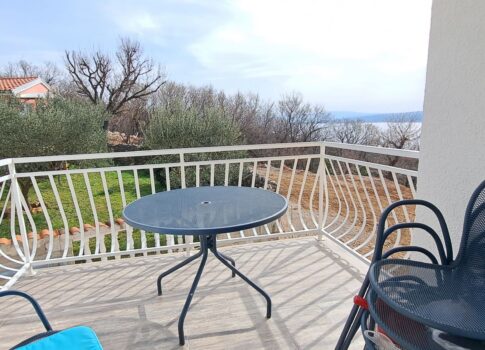 CRIKVENICA, DRAMALJ - Gyönyörű 1 hálószoba + nappali tengerre néző kilátással