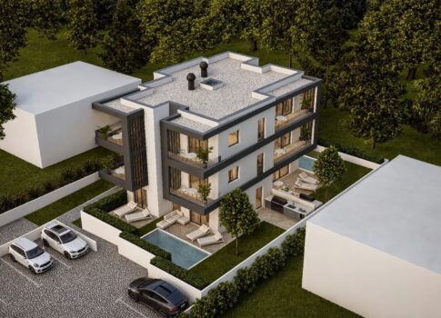 ISZTRIA, PREMANTURA - 2 hálószobás luxuslakás egy új épület 2. emeletén