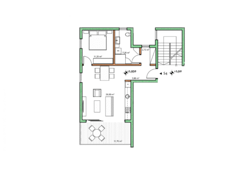ISZTRIA, BUJE - Hangulatos apartman nyitott kilátással