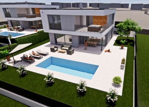 ISZTRIA, POREČ - Modern építészet háza úszómedencével