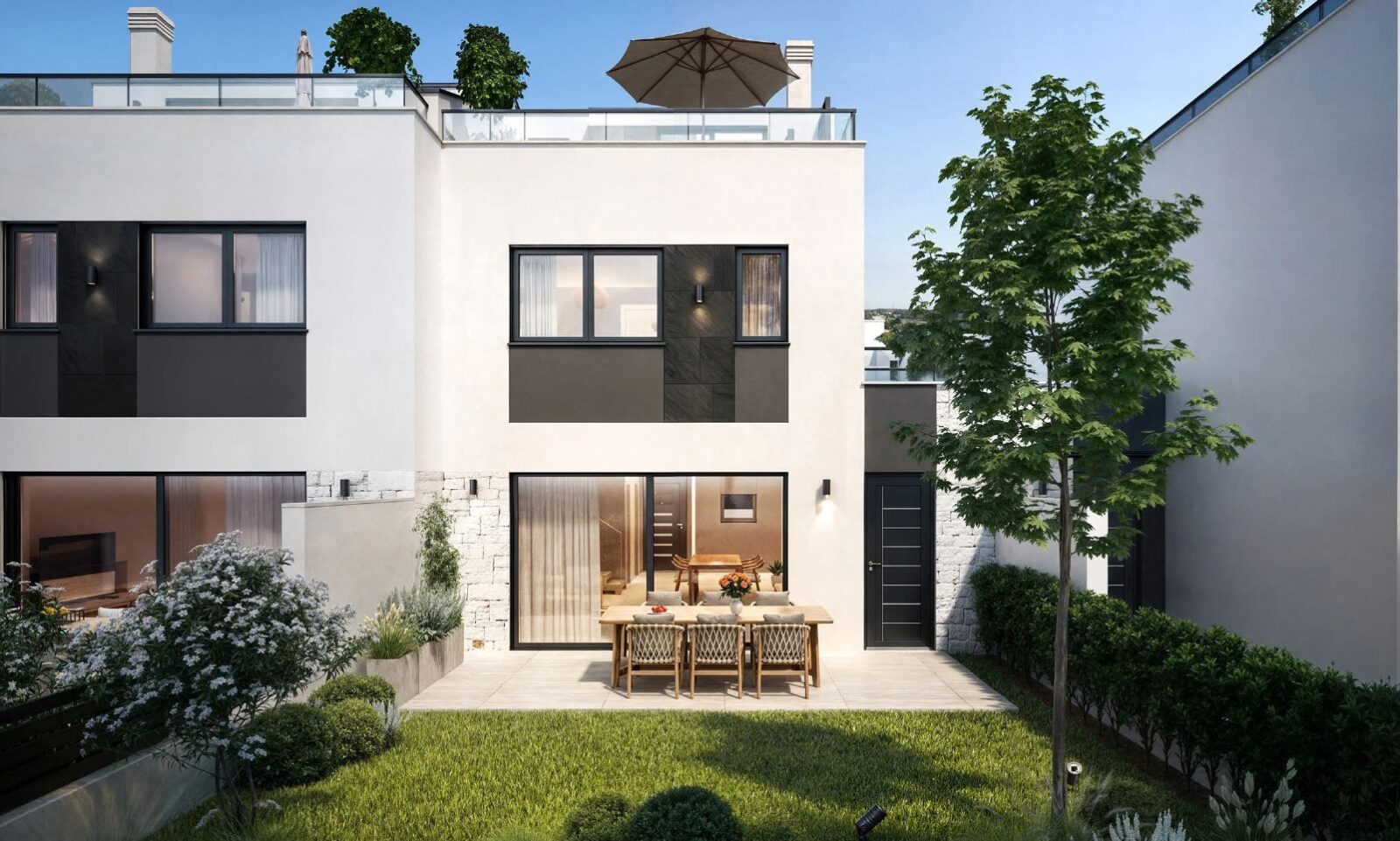 ISZTRIA, POREČ - Új építésű ikerház kerttel és wellness-részleggel, közel a tengerhez