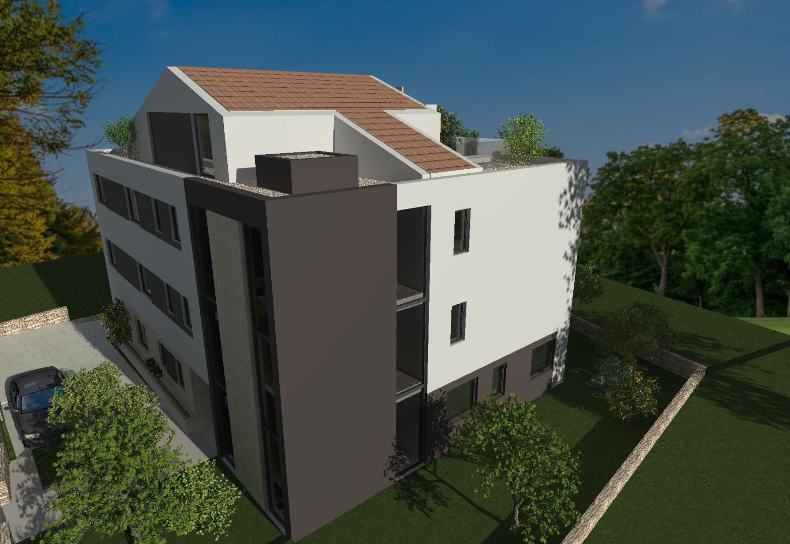 ISZTRIA, ROVINJ - 86 m2-es földszinti apartman kerttel!