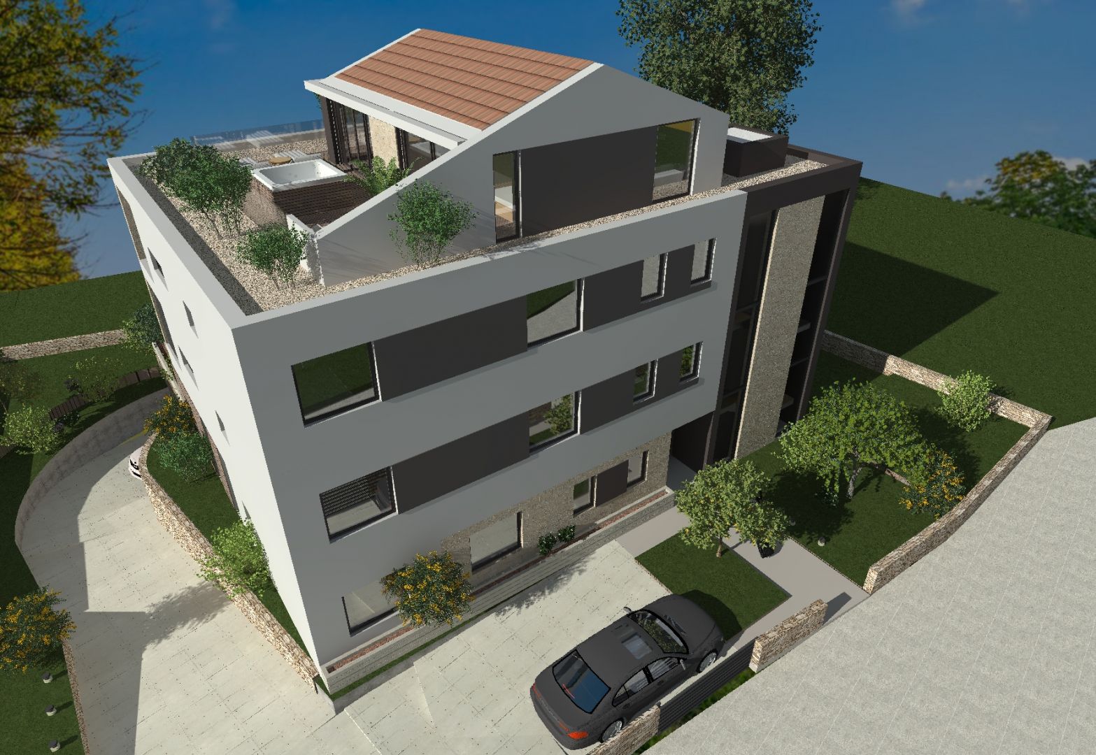 ISZTRIA, ROVINJ - 89 m2-es földszinti apartman kerttel!