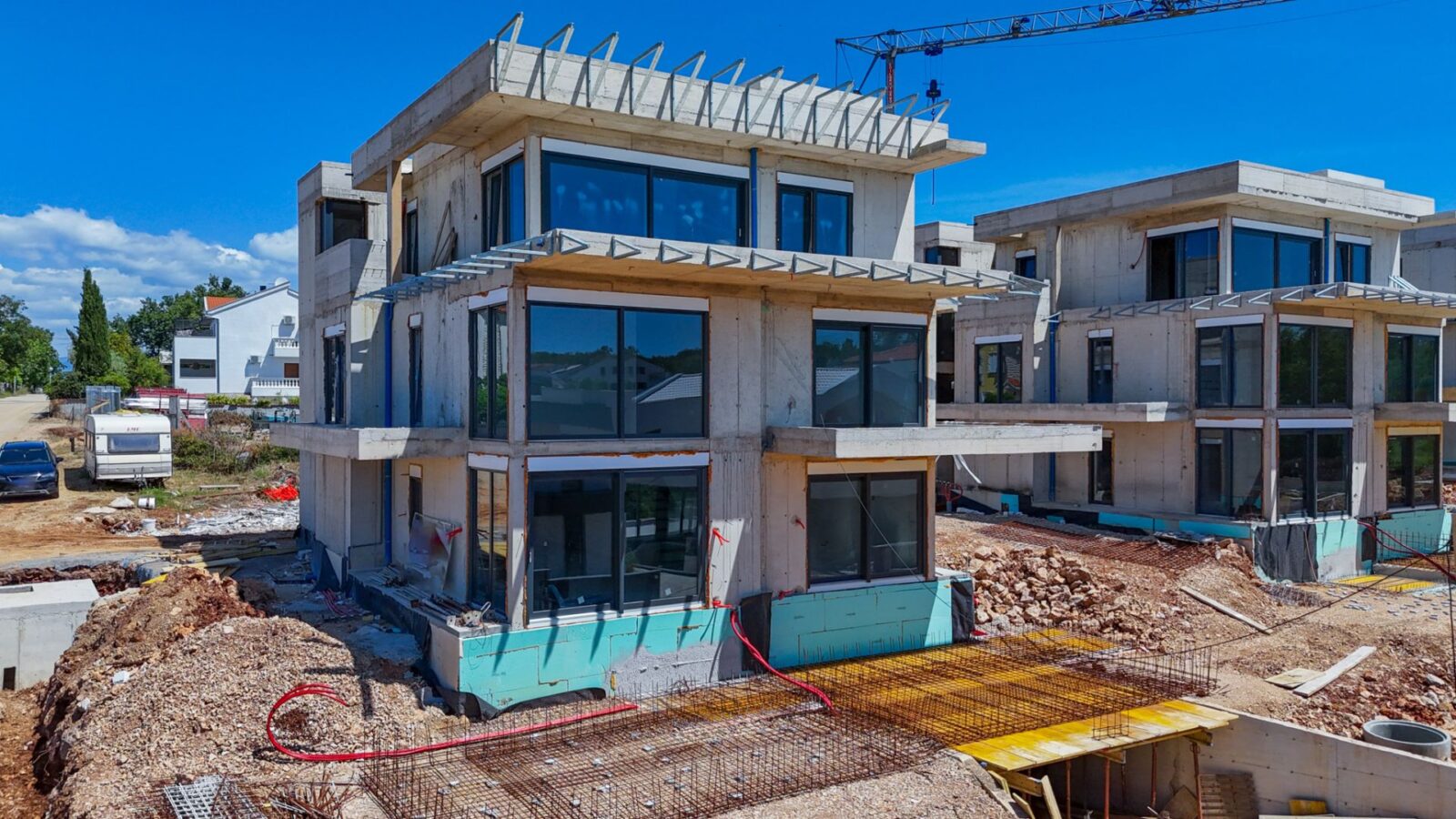 KRK SZIGET, NJIVICE - Exkluzív új épület, apartman az 1. emeleten!