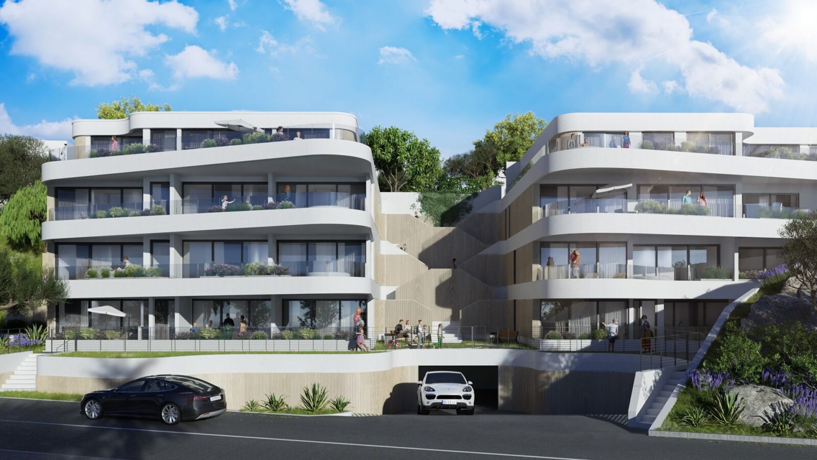 OPATIJA, KÖZPONT - Új építésű, kiváló dizájnnal és tengerre néző kilátással!