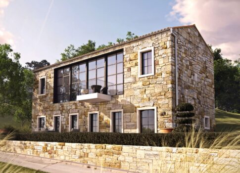 ISZTRIA, CEROVLJE - Régi kőépület felújítása megkezdődött