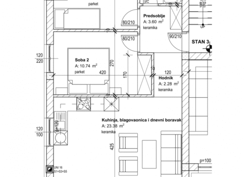 RIJEKA, VIŠKOVO - apartman 3. (67 m2) ÚJ ÉPÜLETBEN 2 HÁLÓSZOBA + NAPPALI, VIŠKOVO VÁROSI ÉPÜLET! LEHETŐSÉG!