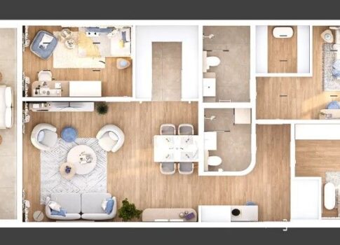 RIJEKA, KANTRIDA - luxus minőségű új épület 3 hálószoba + nappali S8