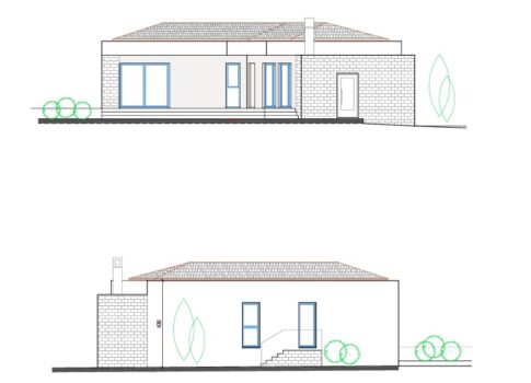 ISZTRIA, MARČANA - Modern családi ház medencével a befejezetlen állapotban