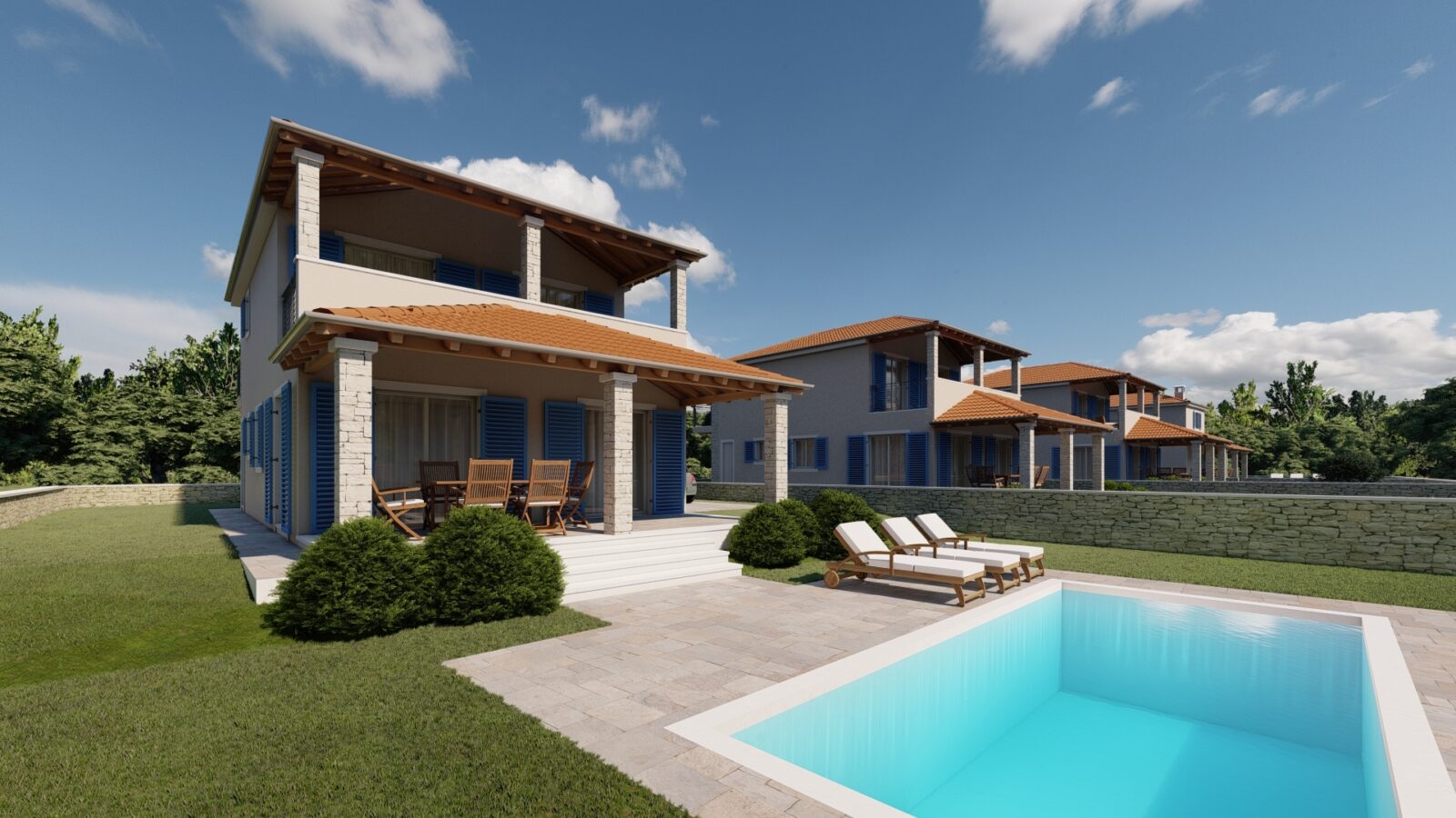 ISZTRIA, LIŽNJAN - Gyönyörű villa magas ROH BAU-ban, a tenger közelében!
