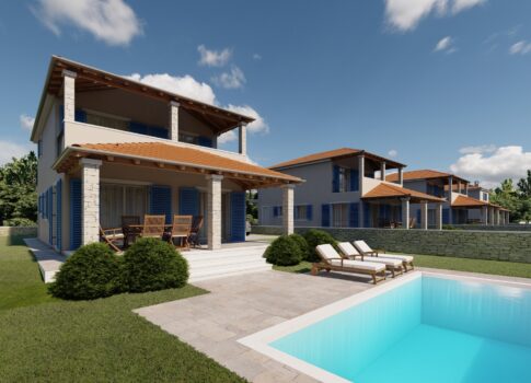 ISZTRIA, LIŽNJAN - Gyönyörű villa magas ROH BAU-ban, a tenger közelében!