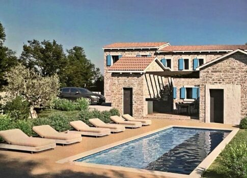 ISZTRIA, LABIN - Kőház projekttel és engedéllyel