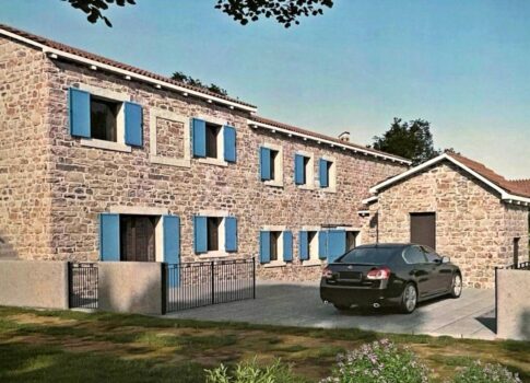 ISZTRIA, LABIN - Kőház projekttel és engedéllyel