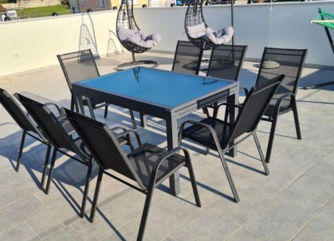 ISZTRIA, POREČ - Apartman az első emeleten tengerre néző kilátással