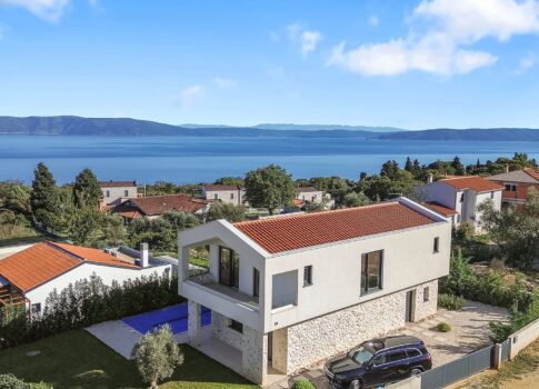 ISZTRIA, RABAC - Exkluzív új építésű villa, lenyűgöző kilátással a tengerre