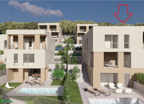 RIJEKA, KOSTRENA - exkluzív duplex lakás 164,90 m2 új épület gyönyörű kilátással a tengerre és medencével + kerttel 182,60 m2 - S2-D