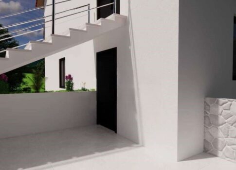 KRK SZIGET - Nyers épület medencével és kilátással a tengerre