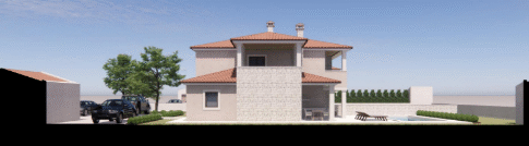 ISZTRIA, PREMANTURA - Duplex villa medencével és garázzsal 200 m-re a STRANDTÓL!!