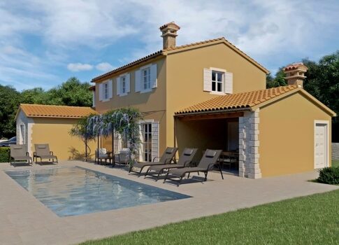 ISZTRIA, POREČ - Ház úszómedencével