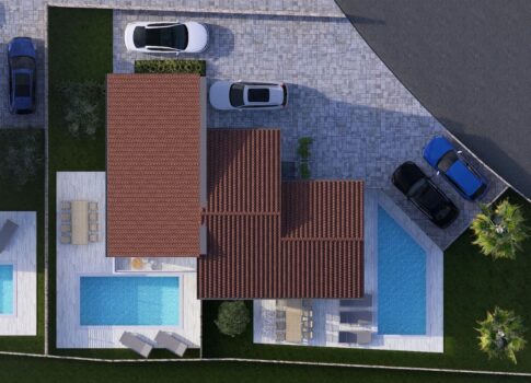 KRK SZIGET, MALINSKA - Vonzó hely! Ikerház medencével