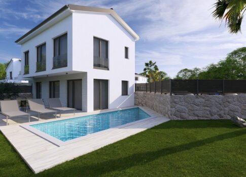 KRK SZIGET, MALINSKA - Modern ház medencével és kilátással a tengerre