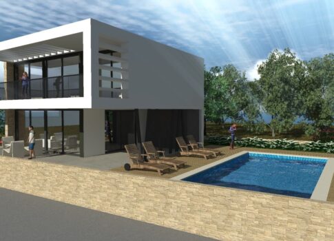 UMAG, SAVUDRIJA - luxusvilla úszómedencével a Kempinski és Petram üdülőhelyek közelében, közel a strandhoz!