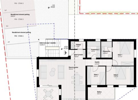 CRES SZIGET, CRES - Modern 3 szobás + nappalis lakás a zöldövezet szélén, ÚJ ÉPÜLETBEN!