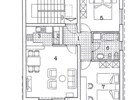 MATULJI, JURDANI, PERMANI - lakás 68m2 + galéria 31m2, 2. emelet 3 hálószoba + nappali