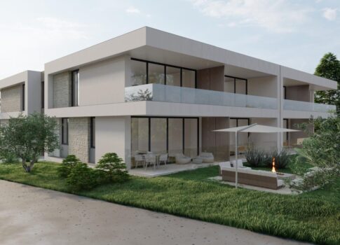 ISZTRIA, ROVINJ - Kiváló minőségű földszinti lakás saját kerttel egy új épületben