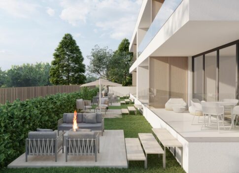 ISZTRIA, ROVINJ - Kiváló minőségű földszinti lakás saját kerttel egy új épületben