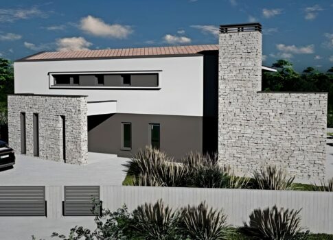 ISZTRIA, MARČANA - Vonzó ház medencével