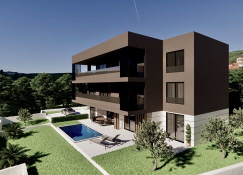 CRIKVENICA, JADRANOVO - modern kétszobás apartman új épületben