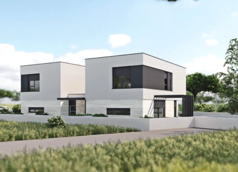 ISZTRIA, MEDULIN - Modern építészeti ház építés alatt