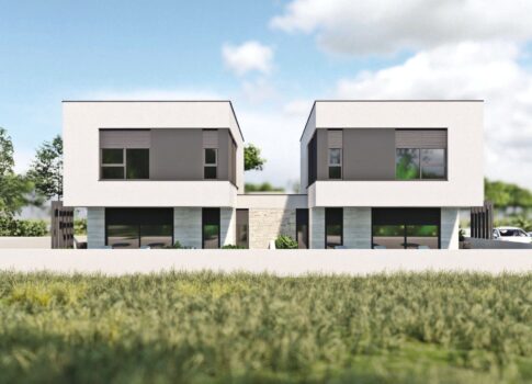 ISZTRIA, MEDULIN - Modern építészeti ház építés alatt