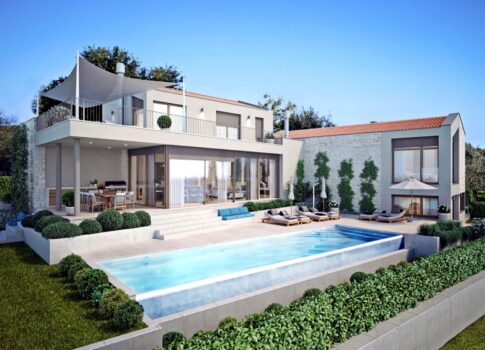 ISZTRIA, POREČ - Kifogástalan villa a falu szélén