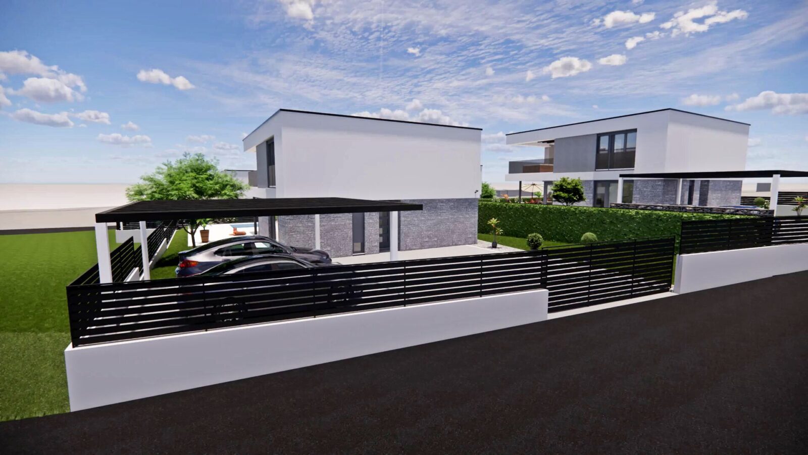 ISZTRIA, POREČ - Modern építészetű ház építés alatt