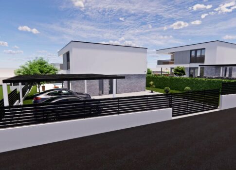 ISZTRIA, POREČ - Modern építészetű ház építés alatt