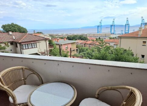RIJEKA - 2 hálószobás+nappali tengerre néző kilátással